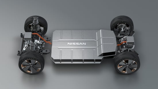 Internal shot of Nissan EV engine | Nissan of San Jose in San Jose CA